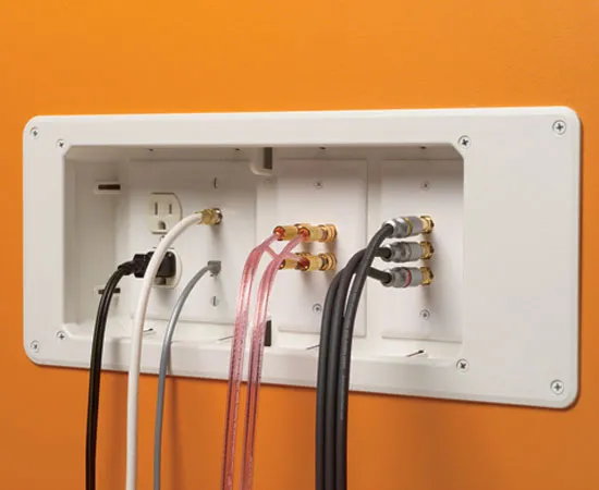 Recessed TV Box  for Power and Low Voltage