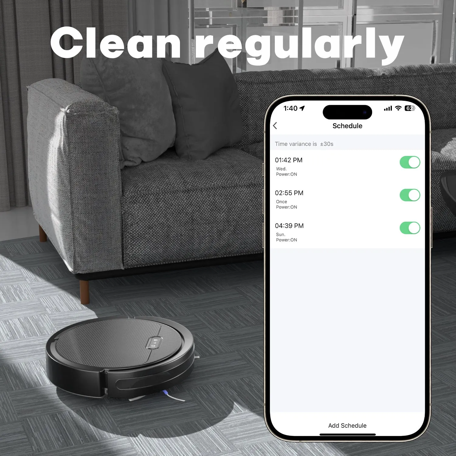 Robot Vacuum & Mop | 3-in-1 Smart Cleaner | 5000Pa Suction & Self-Charging