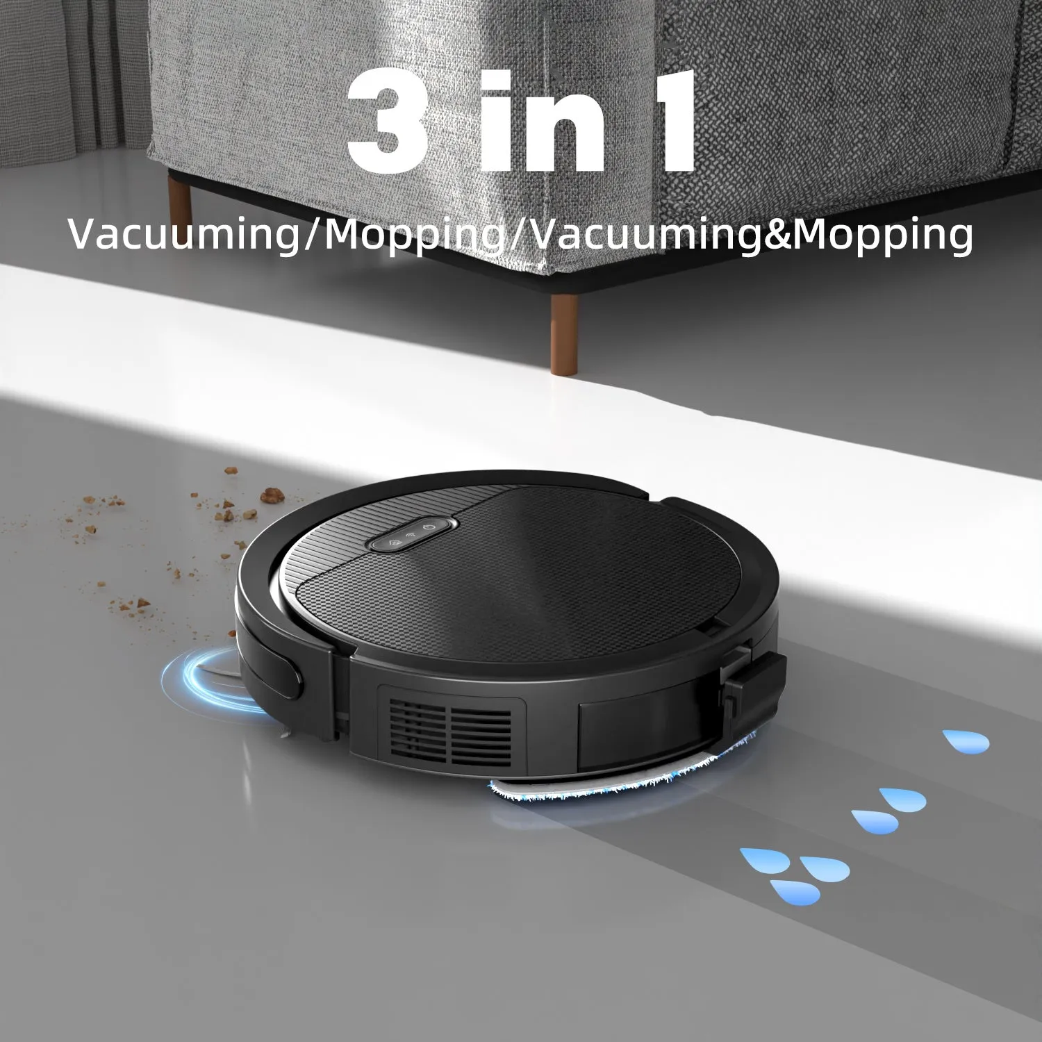 Robot Vacuum & Mop | 3-in-1 Smart Cleaner | 5000Pa Suction & Self-Charging
