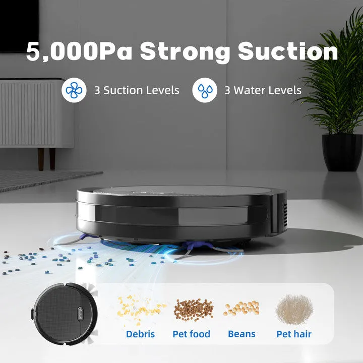 Robot Vacuum & Mop | 3-in-1 Smart Cleaner | 5000Pa Suction & Self-Charging