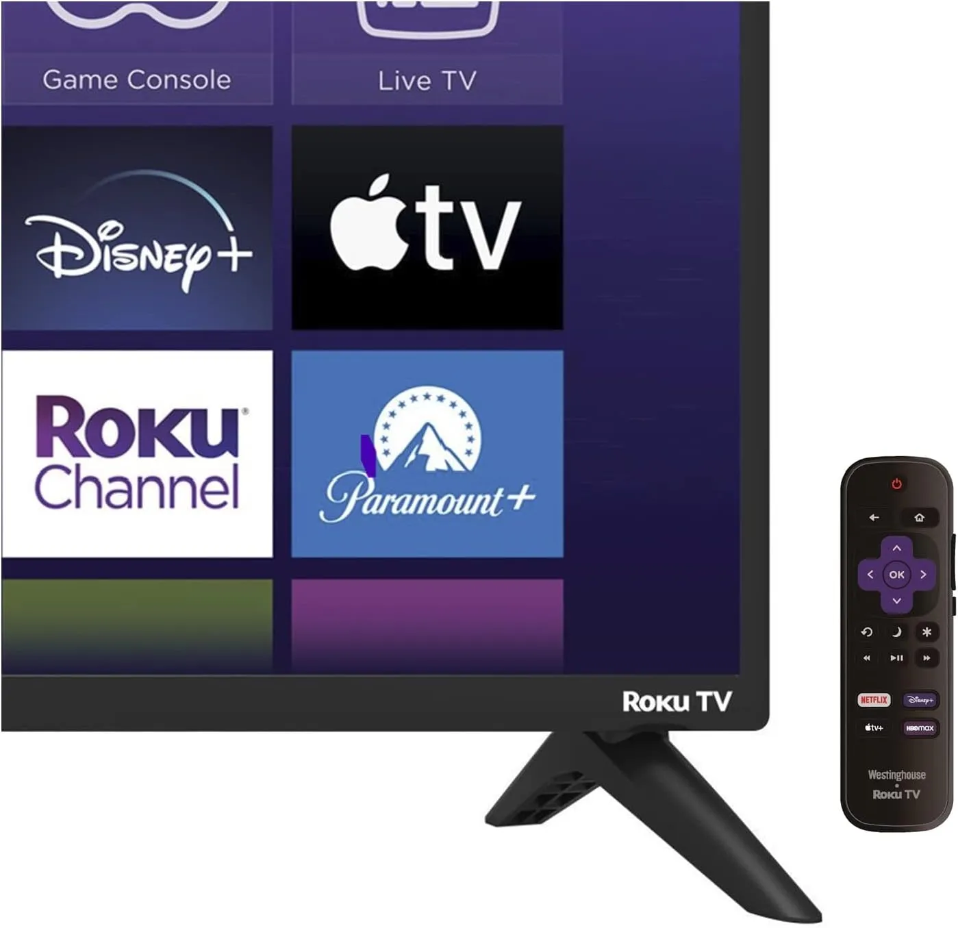 Roku Remote - Hotkeys: Netflix, Disney  , Apple TV, Max
