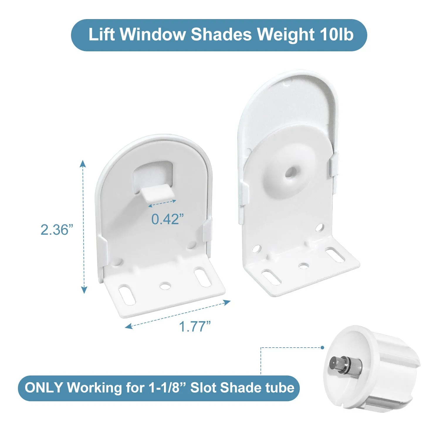Rollerhouse Window Roller Blinds/Shade  Brackets for  Motorized Roller Blind/Shade 25mm-45mm Blinds Bracket