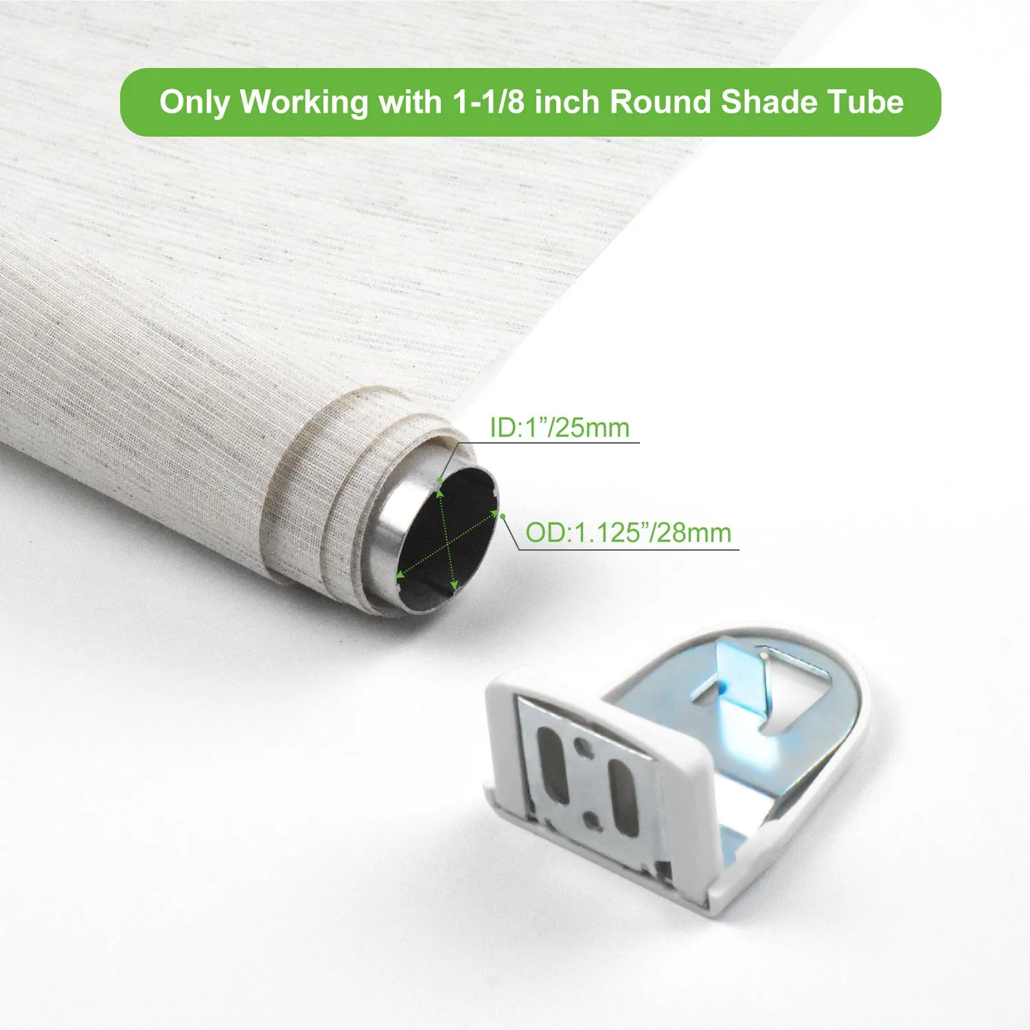 Rollerhouse Window Roller Blinds/Shade  Brackets for  Motorized Roller Blind/Shade 25mm-45mm Blinds Bracket