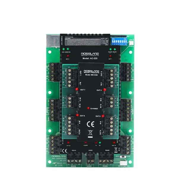 Rosslare - AC225IP - Expandable Networked Access Control - PCBA Only - 2 Readers - TCP/IP - 30K Users - 20K Event History - 12VDC