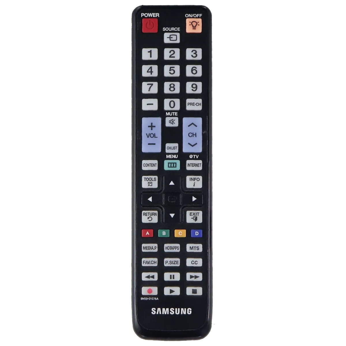 Samsung Remote Control (BN59-01076A) for Select Samsung TVs - Black