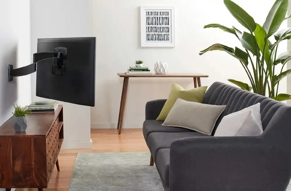 Sanus VSF716B2 Premium Full Motion TV Wall Mount for 19"-43" TVs, Swivel 90° / -90° - Black