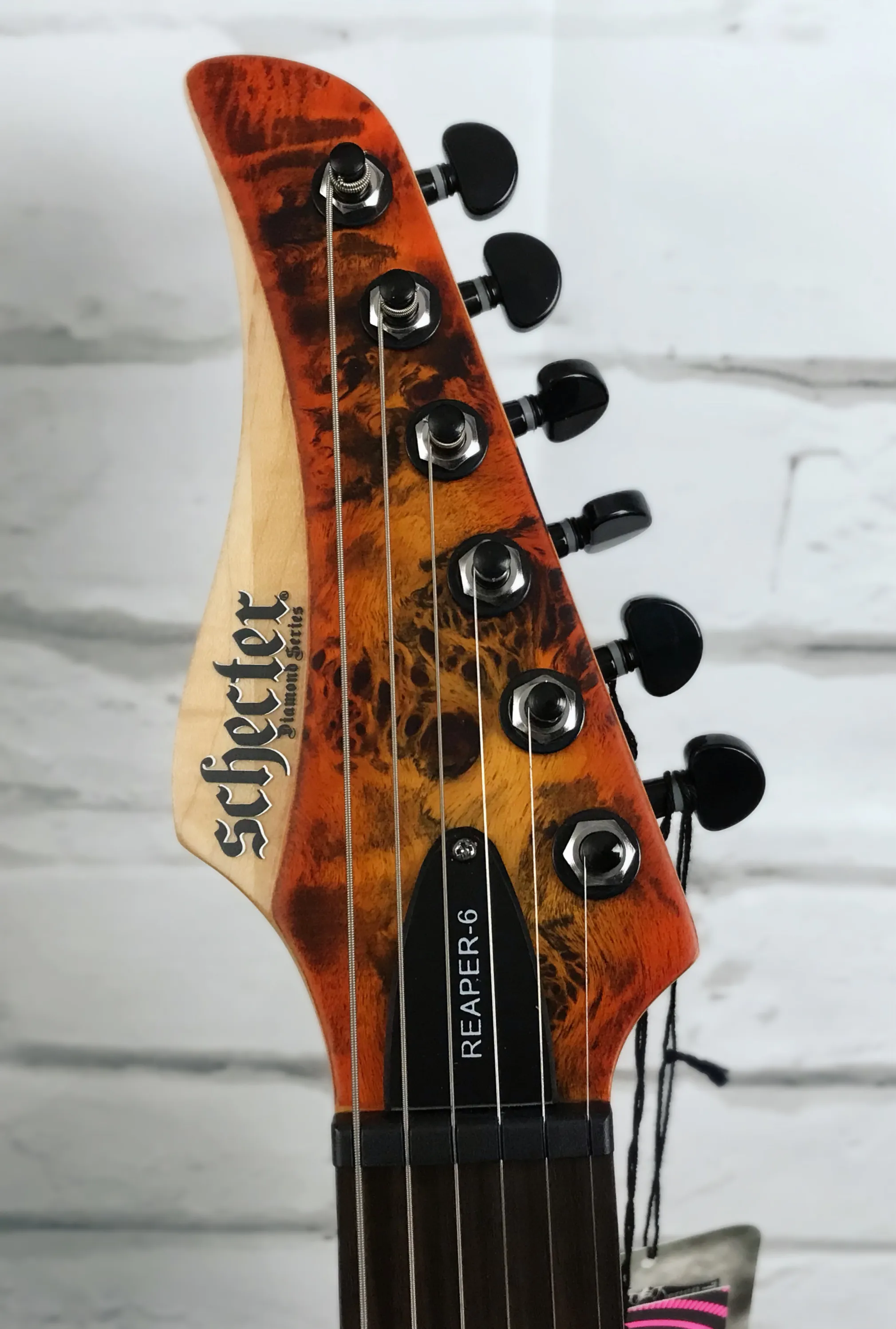 Schecter Reaper-6 Electric Guitar Bundle With Schecter SGR-1C Hardshell Case, Inferno Burst