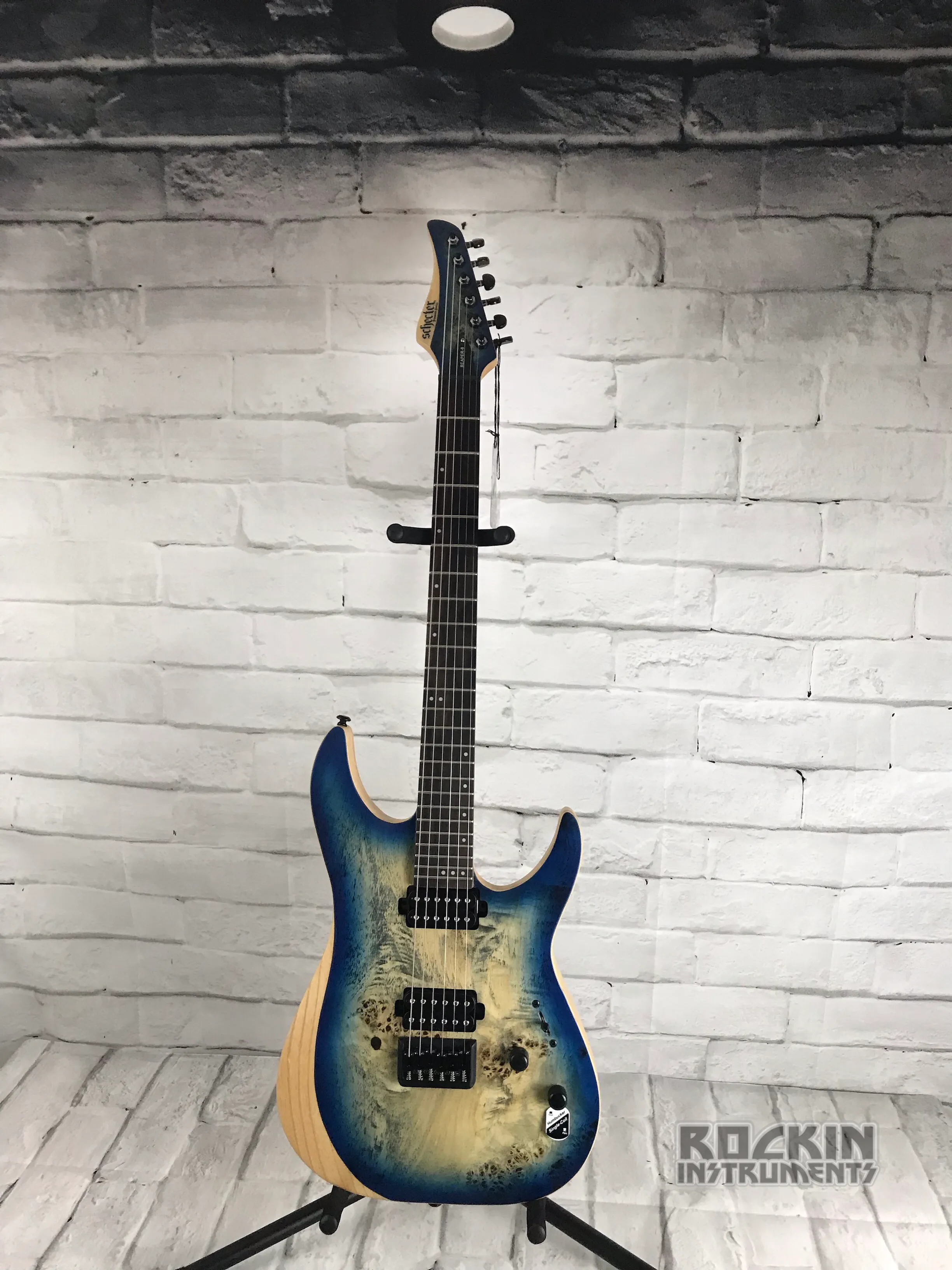 Schecter Reaper-6 Electric Guitar Bundle With Schecter SGR-1C Hardshell Case, Satin Sky Burst