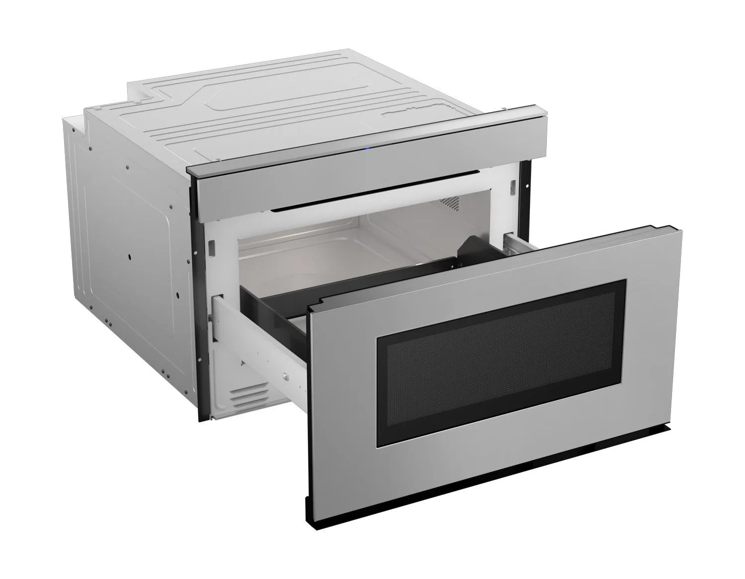 Sharp SMD2479JS 24 in. 1.2 cu. ft. 950W Sharp Stainless Steel Smart Easy Wave Open Microwave Drawer Oven