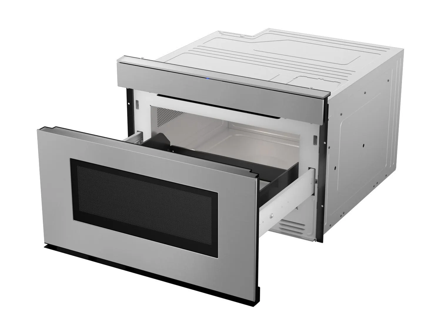 Sharp SMD2479JS 24 in. 1.2 cu. ft. 950W Sharp Stainless Steel Smart Easy Wave Open Microwave Drawer Oven