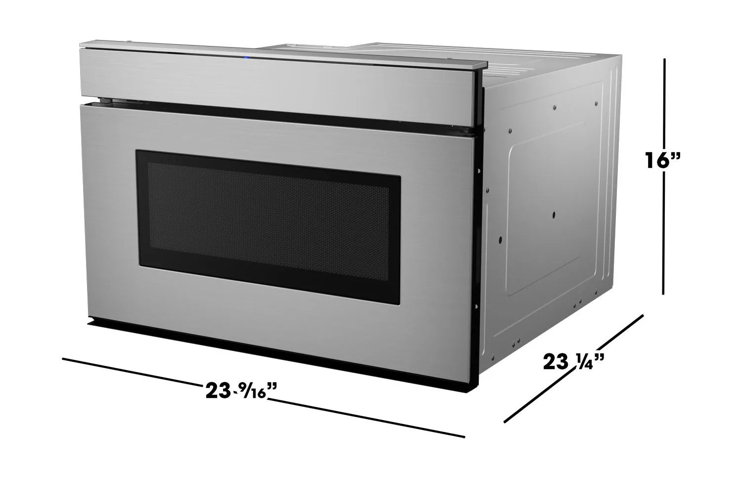 Sharp SMD2479JS 24 in. 1.2 cu. ft. 950W Sharp Stainless Steel Smart Easy Wave Open Microwave Drawer Oven