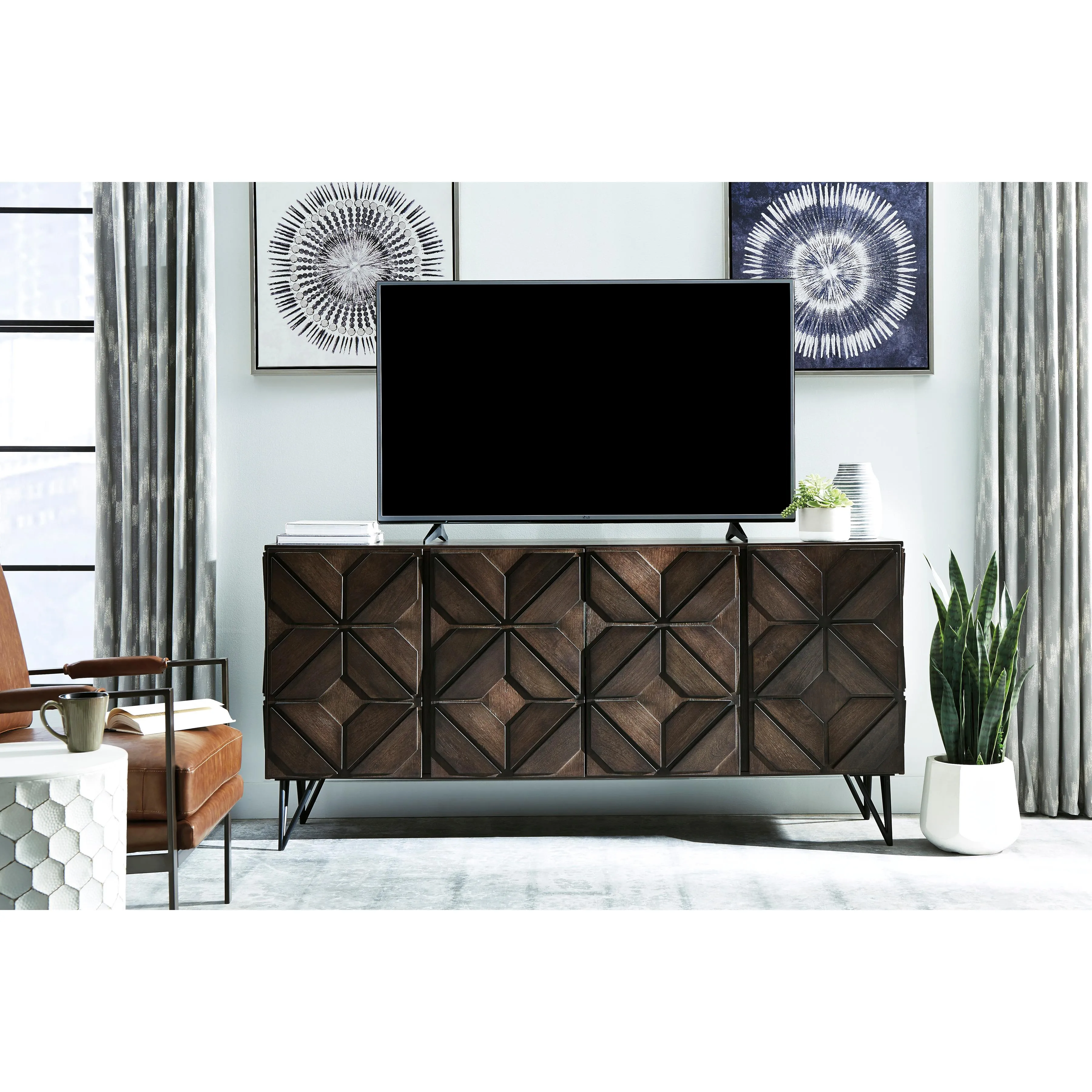 Signature Design by Ashley Chasinfield TV Stand with Cable Management W648-68