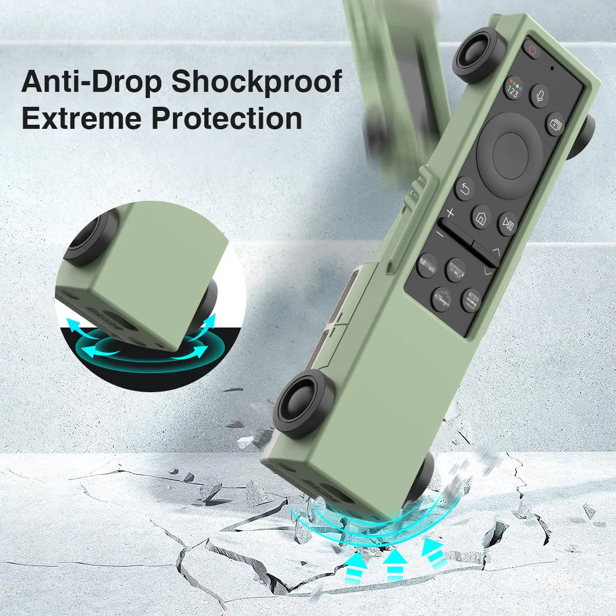 SIKAI Retro Car Shape Silicone Protective Case for Samsung Remote Control BN59-01386C BN68-13841G Smart TV Remote Dustproof Cover for TM2180E