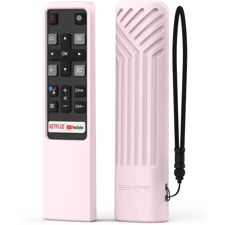 SIKAI silicone case compatible with TCL RC802V remote control, remote control for TCL EP680 S434 S334 S330 S430 Series Android HDR TV Remote Cover