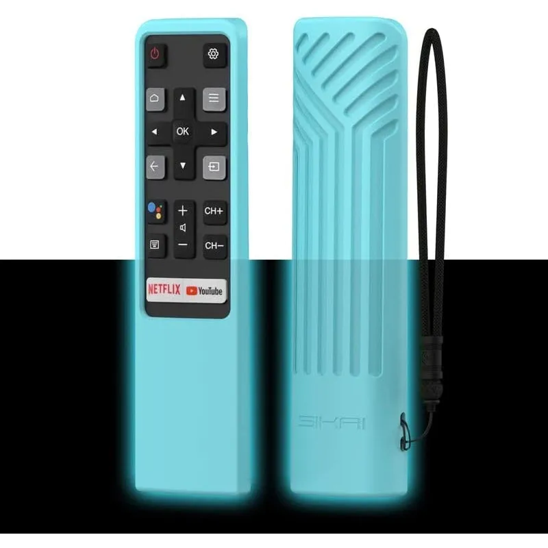 SIKAI silicone case compatible with TCL RC802V remote control, remote control for TCL EP680 S434 S334 S330 S430 Series Android HDR TV Remote Cover