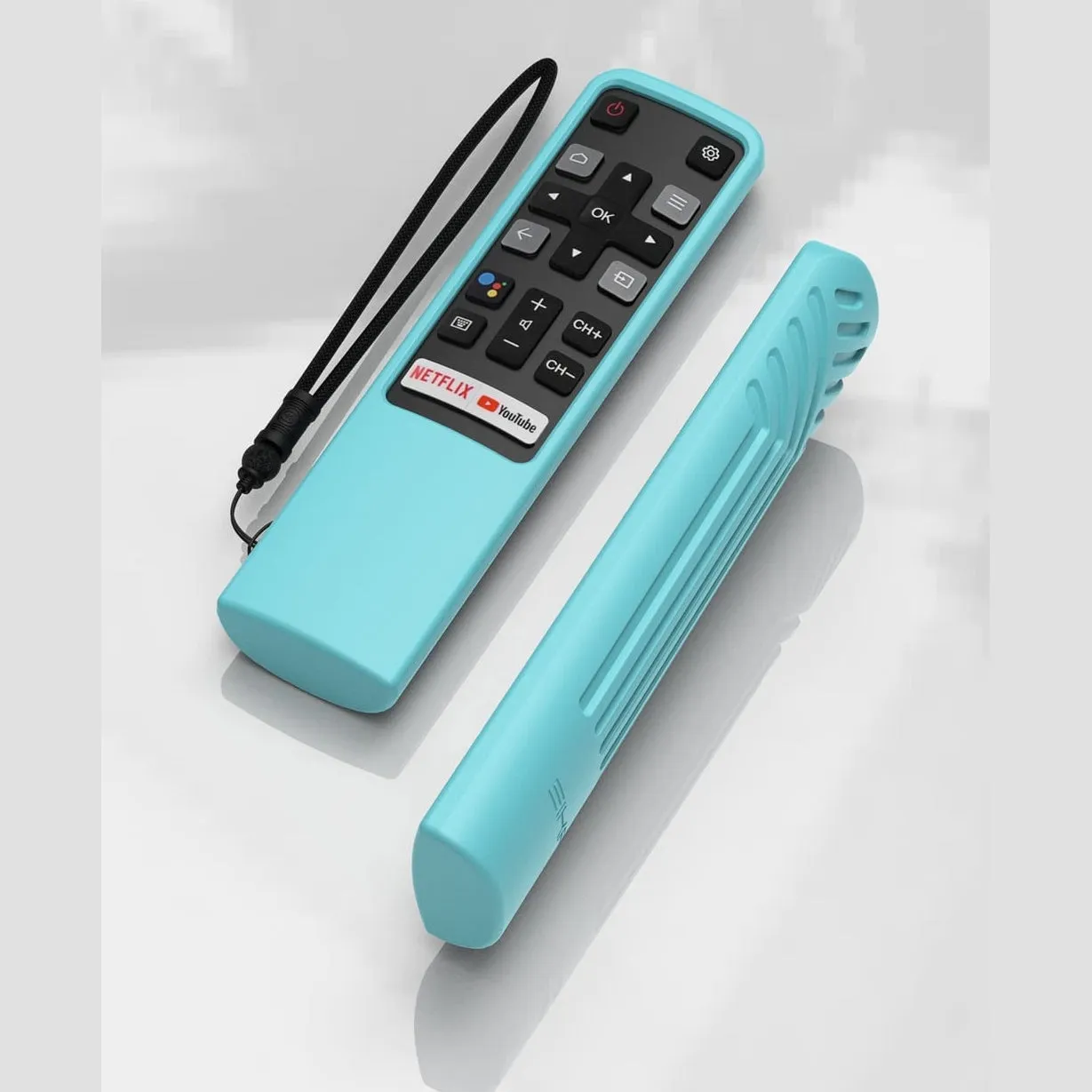 SIKAI silicone case compatible with TCL RC802V remote control, remote control for TCL EP680 S434 S334 S330 S430 Series Android HDR TV Remote Cover