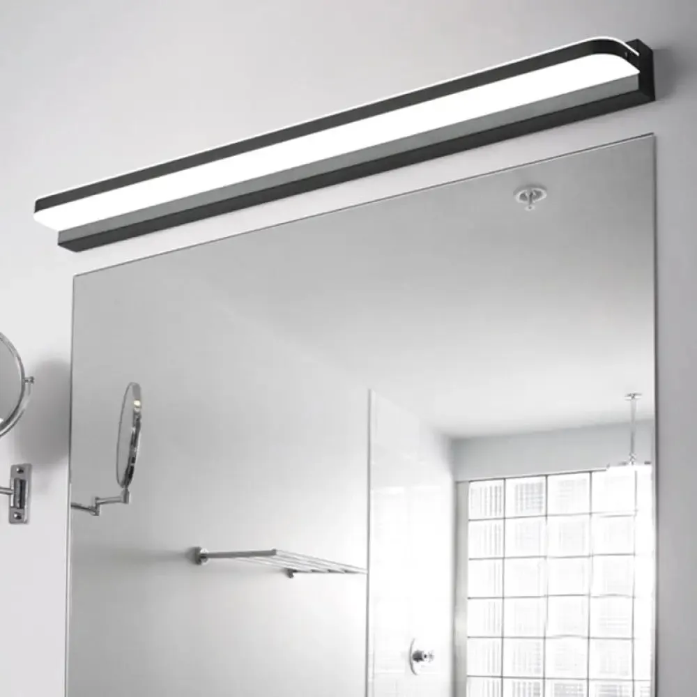 Simplicity Stainless Steel LED Vanity Wall Light with Rounded Corners