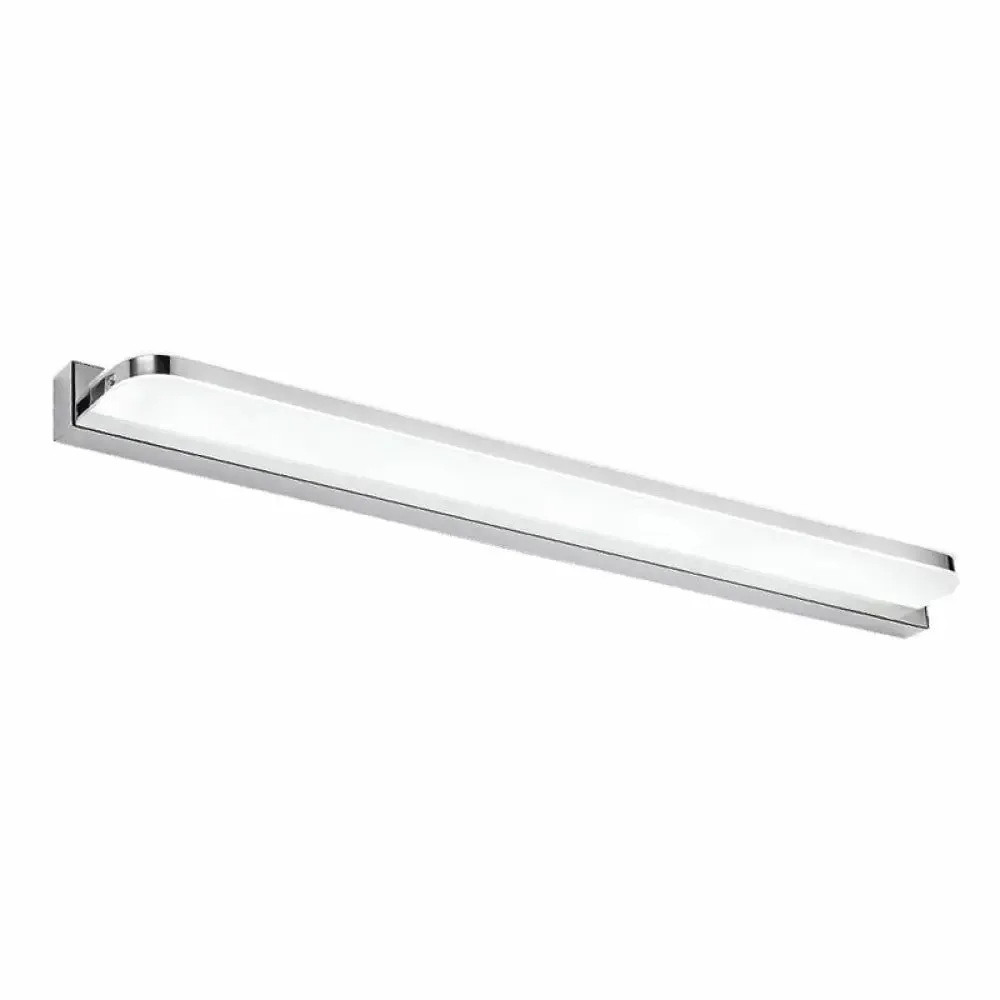 Simplicity Stainless Steel LED Vanity Wall Light with Rounded Corners