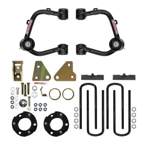 Skyjacker Suspension Lift Kit - 3-1/2 in Lift - Control Arms / Hardware / Riser Blocks / Shocks / Spacers - Ford Midsize Truck 2019-20 FR19350PA