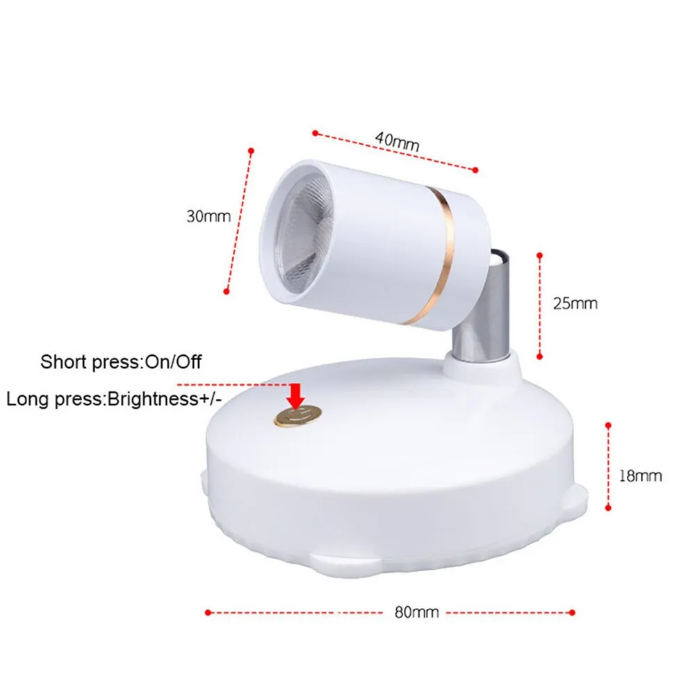 Smart LED Remote Control Rechargeable Spotlight