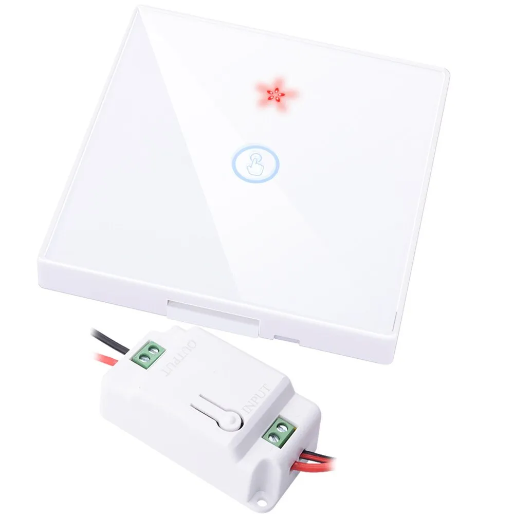 SMATRUL smart Wireless touch Switch Light RF Remote Control Glass Screen 1 2 3 gang Wall Panel button 110V 220 Receiver led Lamp