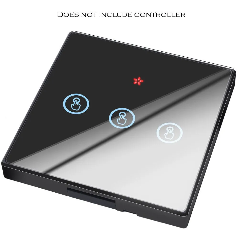 SMATRUL smart Wireless touch Switch Light RF Remote Control Glass Screen 1 2 3 gang Wall Panel button 110V 220 Receiver led Lamp