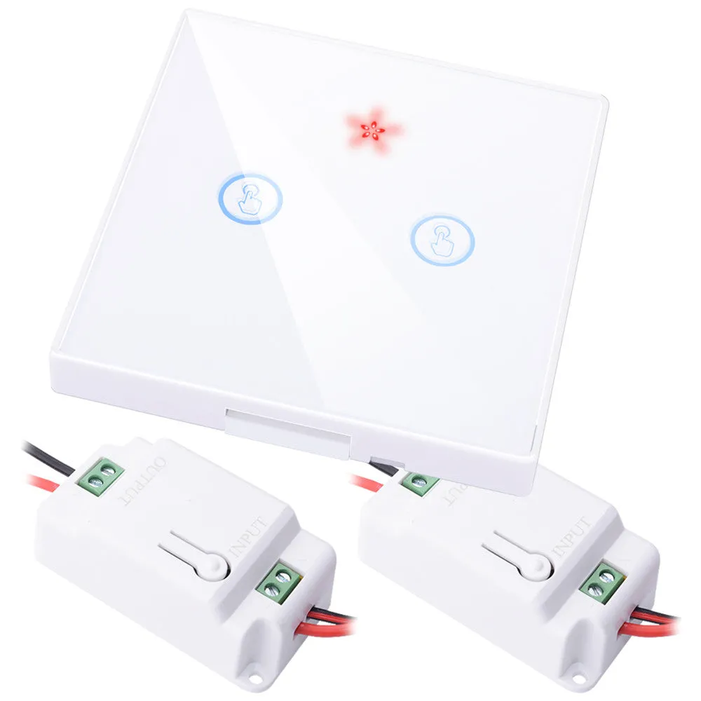 SMATRUL smart Wireless touch Switch Light RF Remote Control Glass Screen 1 2 3 gang Wall Panel button 110V 220 Receiver led Lamp