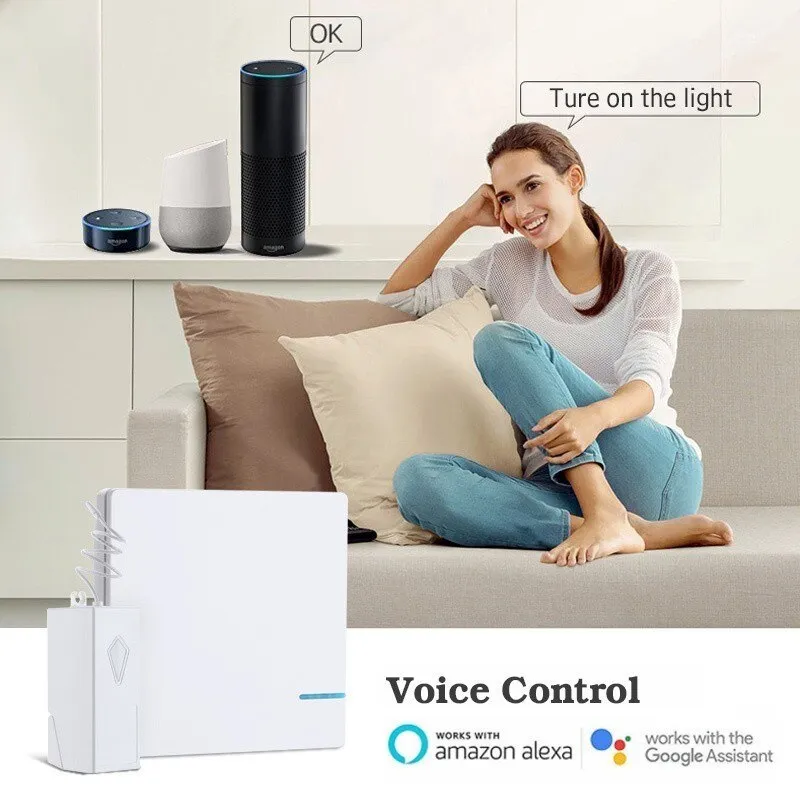 Smernit Wireless Switch 220v Smart Wifi Wall Switch Wireless Remote Control light Switches Waterproof Touch Push Button Switch