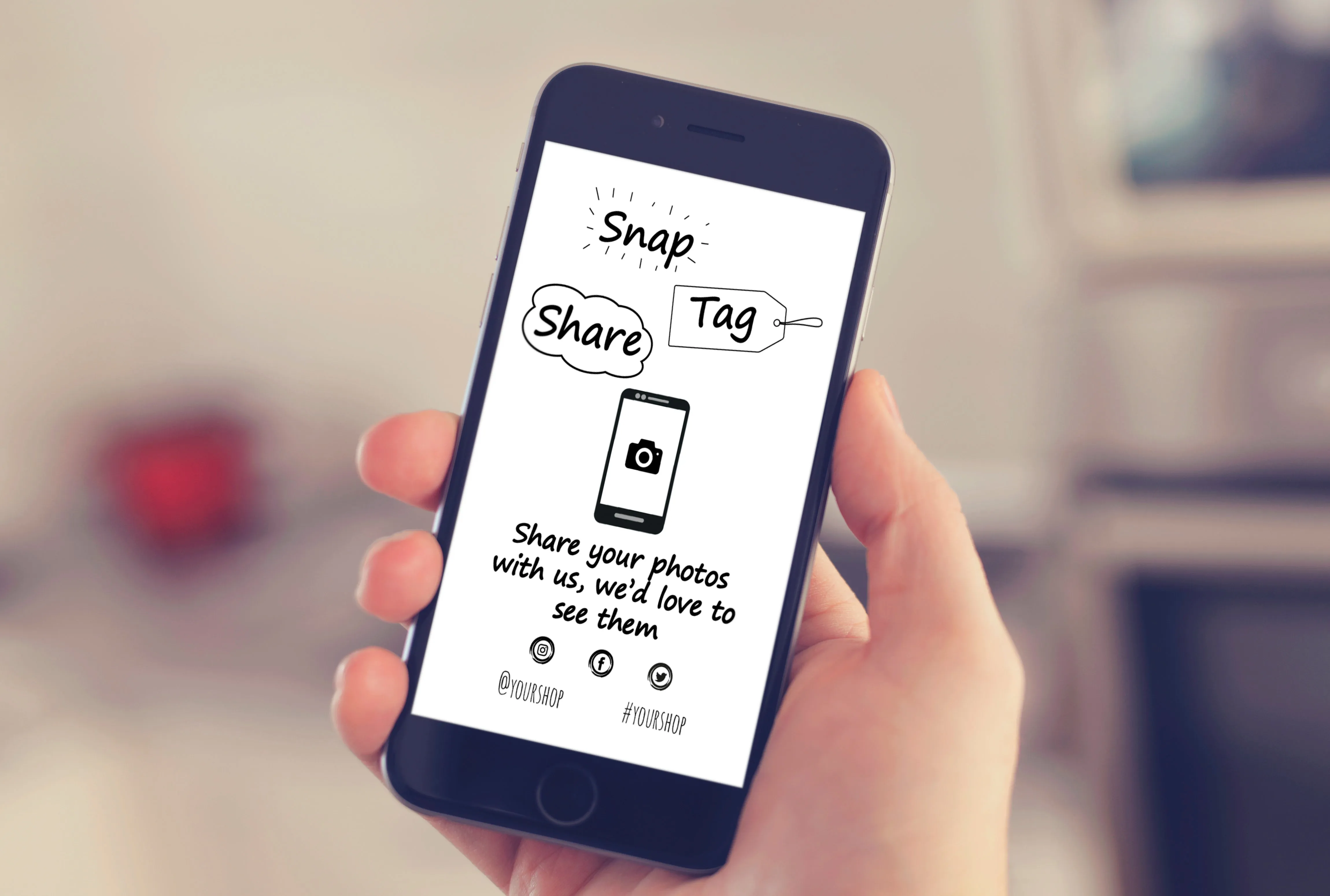 Social Media tag and share business cards