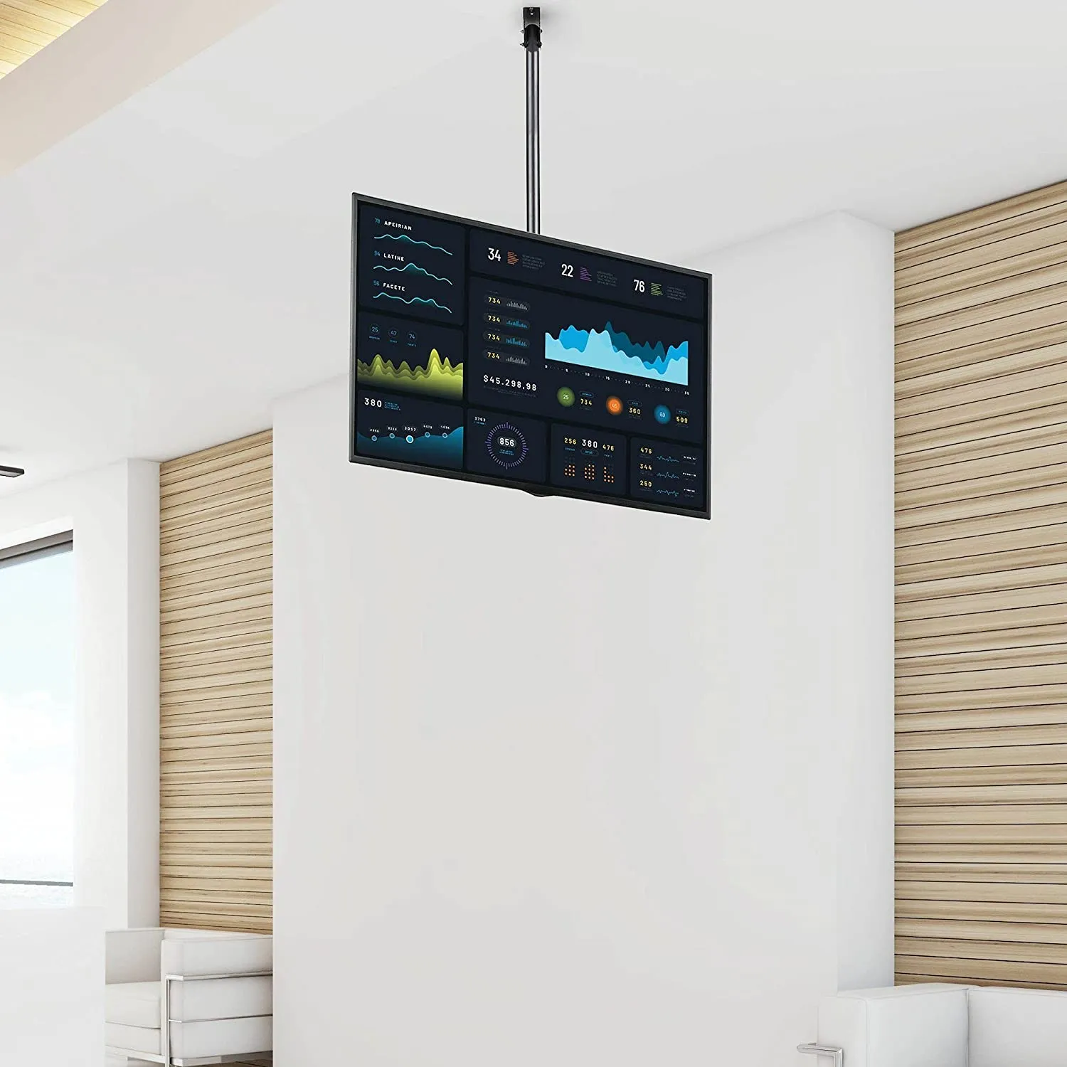 StarTech FLAT SCREEN TV CEILING MOUNT(FPCEILPTBSP) (5 Years Manufacture Local Warranty In Singapore)