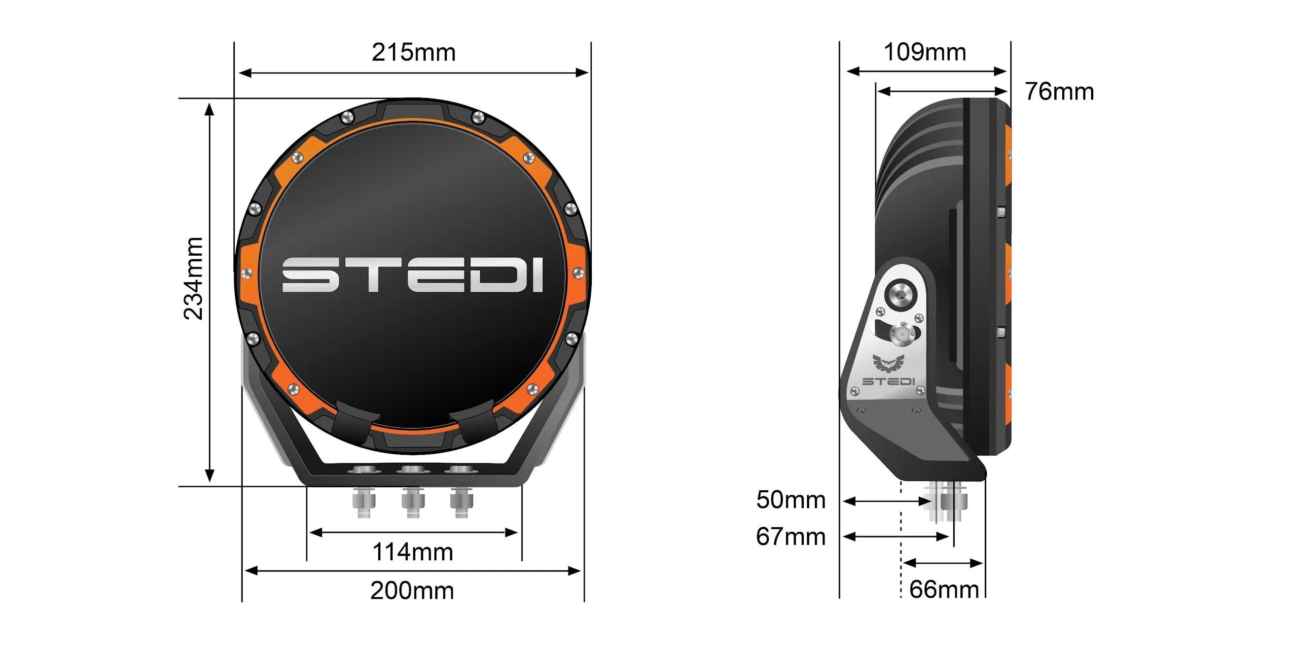 STEDI Type-X ™ Pro LED Driving Lights