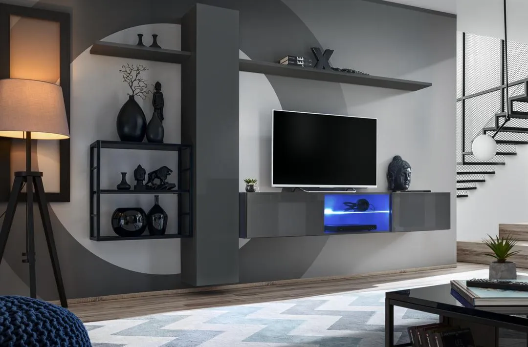 Switch Metal V Entertainment Unit For TVs Up To 75"