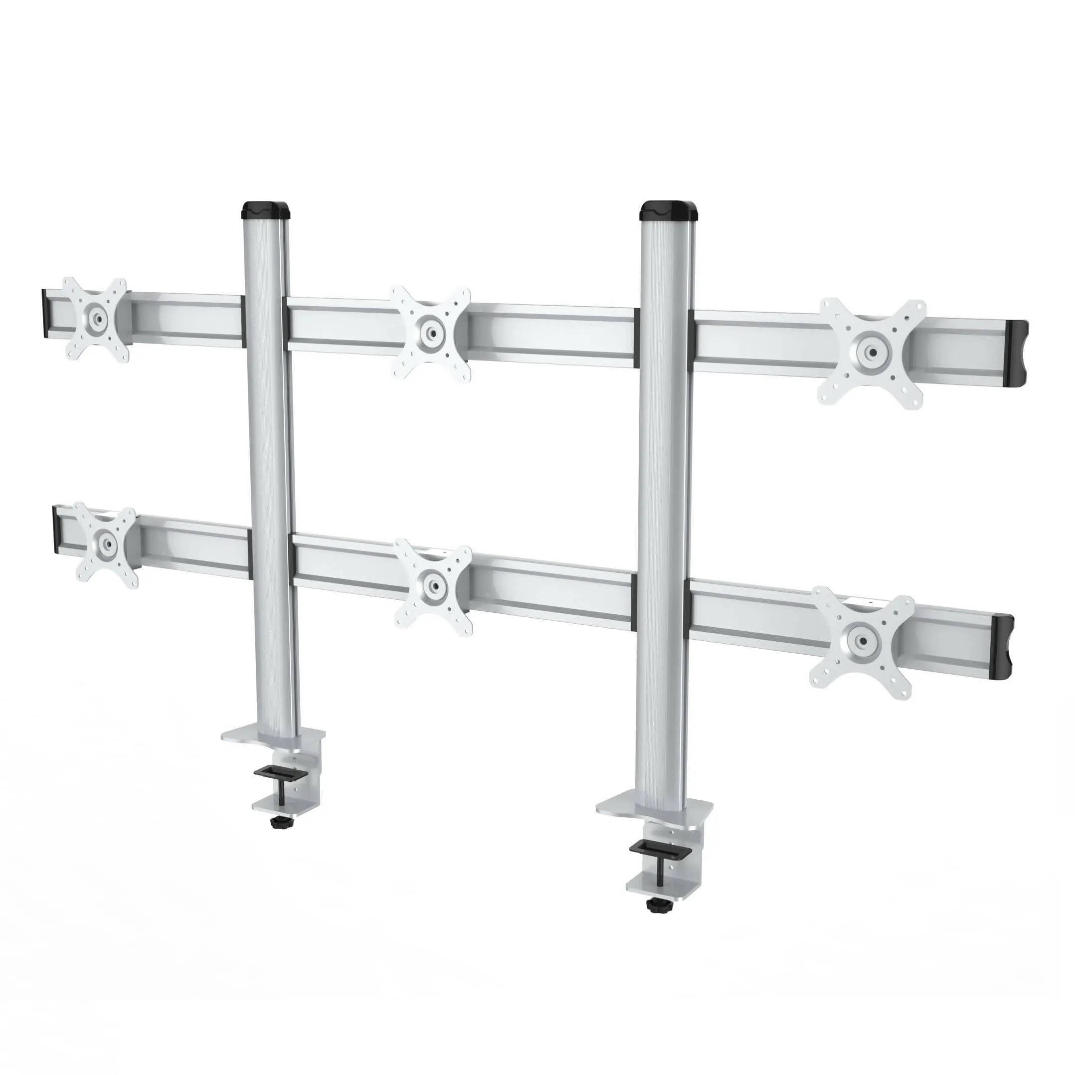 Table Stand Mounting Bracket for 6 LCD Screens 12''-24''
