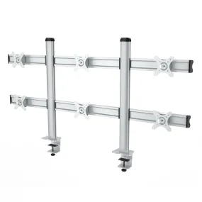 Table Stand Mounting Bracket for 6 LCD Screens 12''-24''