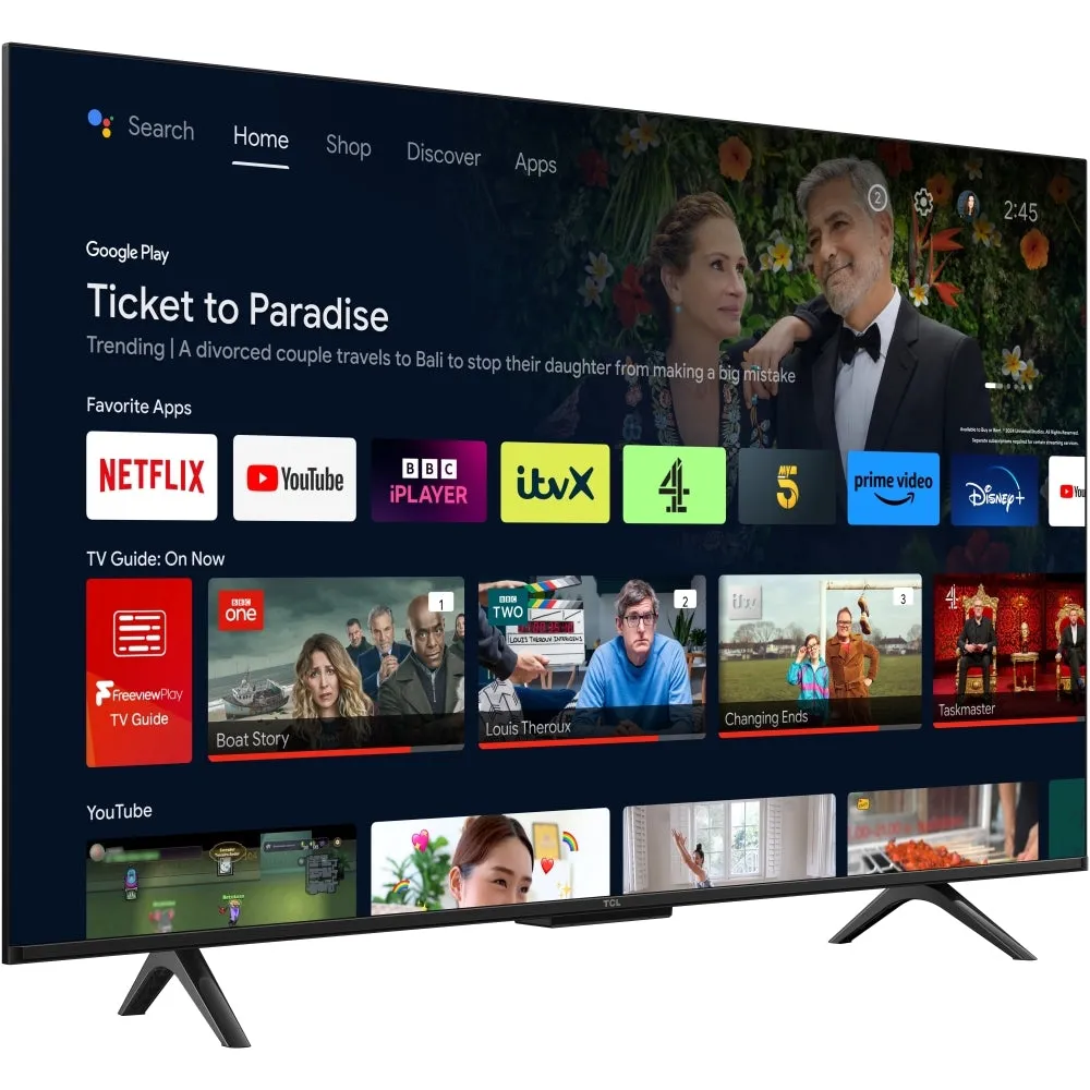 TCL 43P755K 43 Inch P755K 4K UHD HDR LED Smart Android TV 2024