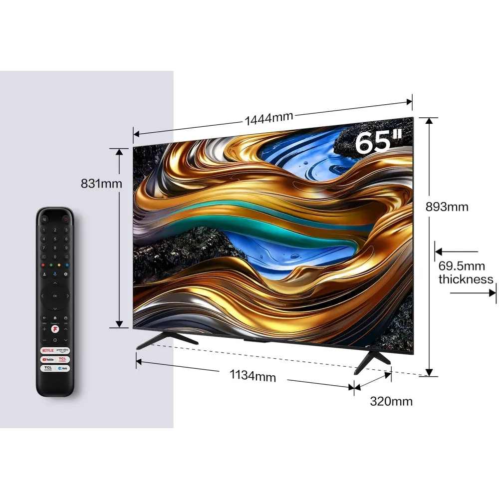 TCL 65P755K 65 Inch P755K 4K UHD HDR LED Smart Android TV 2024
