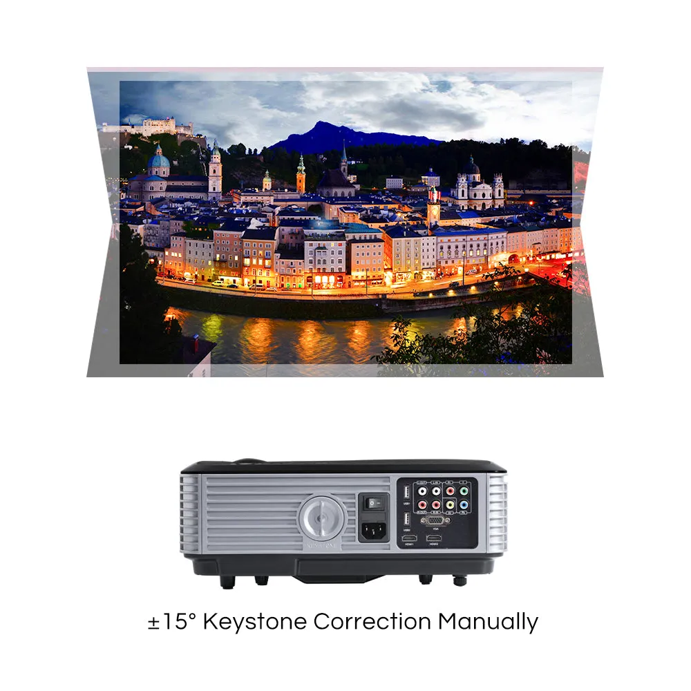Theater-live T700 | 4000 Lumens 1080P Full HD Projector with HDMI/USB/VGA/AV Ports