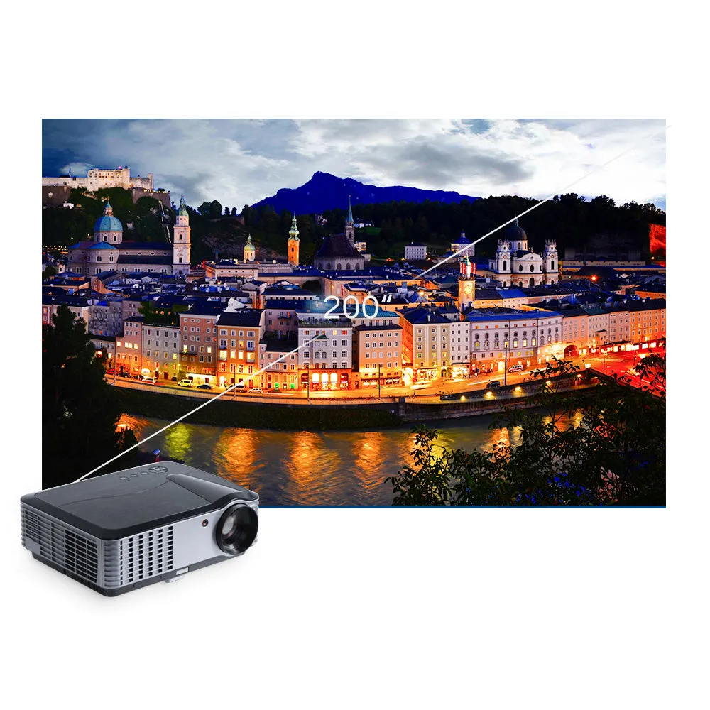 Theater-live T700 | 4000 Lumens 1080P Full HD Projector with HDMI/USB/VGA/AV Ports