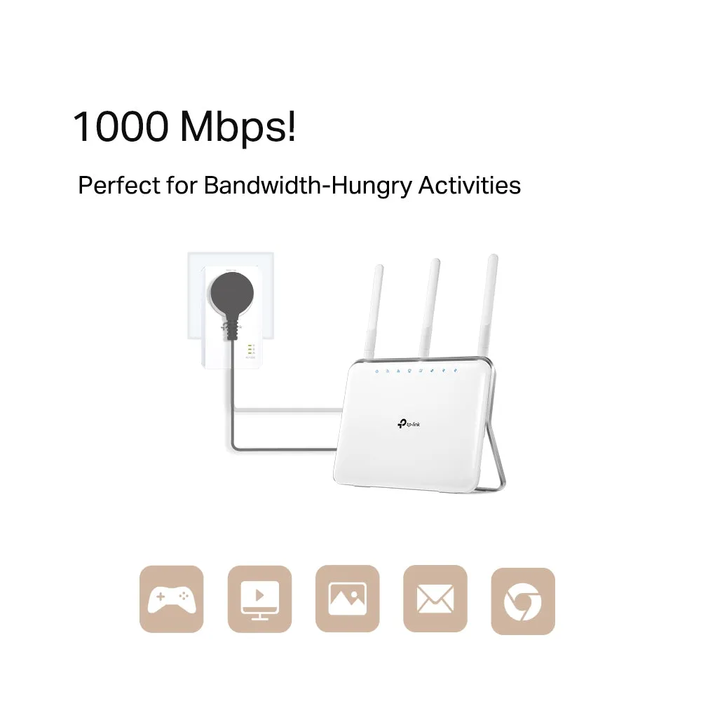 TP-Link Powerline Starter Kit TL-PA7017P KIT (UK) Ver. 4.0
