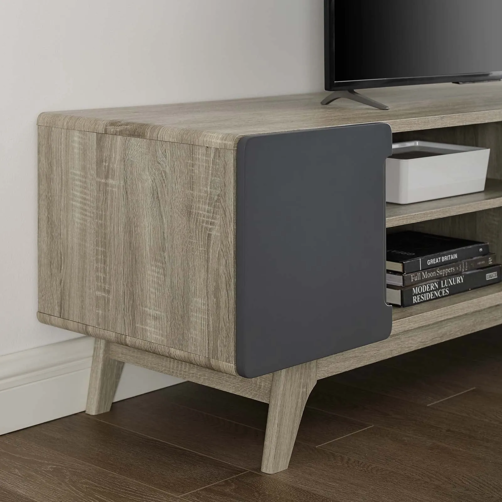 Tread 70" Media Console TV Stand by Modway