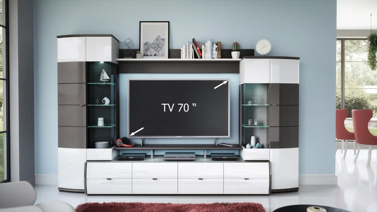 Trendy Entertainment Unit For TVs Up To 70"