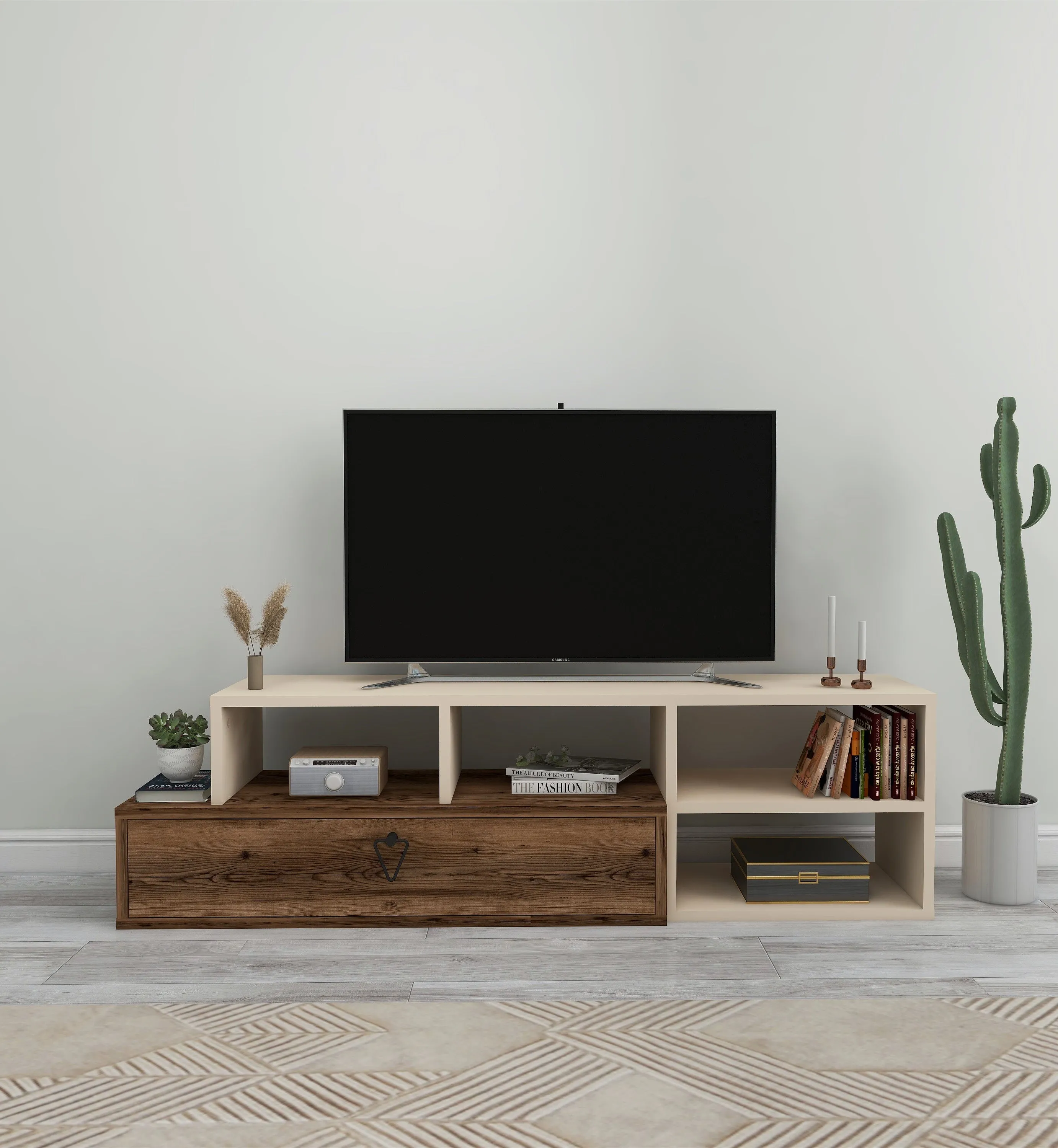 TV Stand with Shelves Adjustable TV Stand Mercury