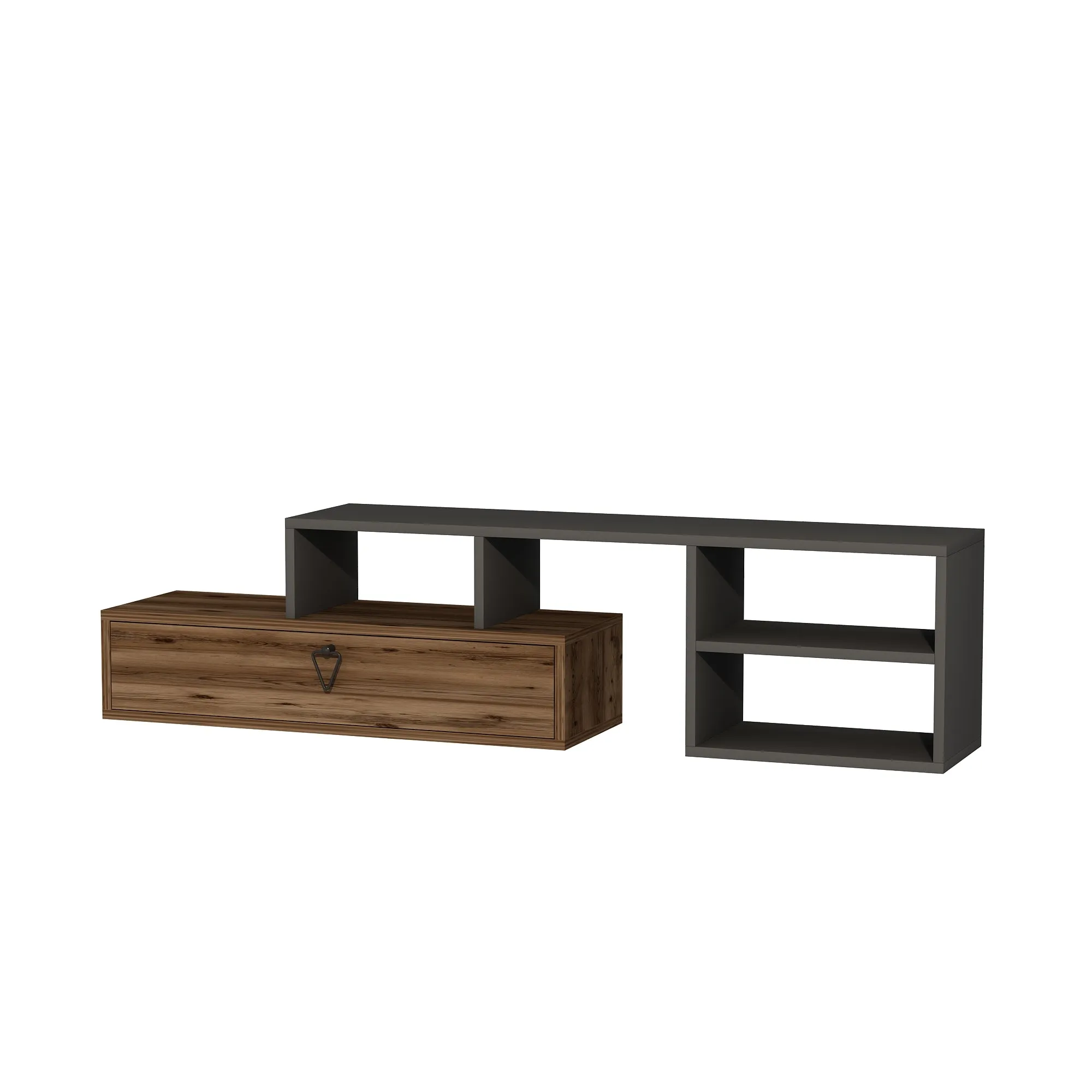 TV Stand with Shelves Adjustable TV Stand Mercury