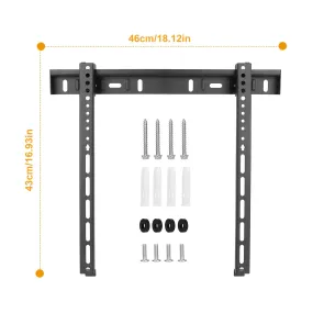 TV Wall Mount TV Wall Holder Bracket Support 32-65 inch Flat TV Max Hole Distance 400x400mm Hold Up To 30kg/66.14lbs- Electronics
