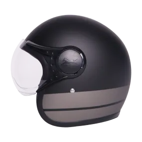 TVS J110 Half Face Helmet, Titanium Grey Matte 