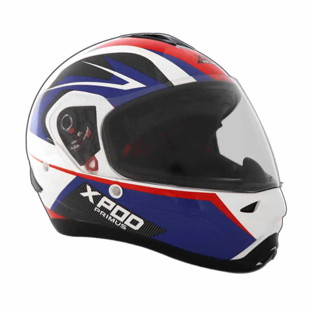 TVS XPOD Primus Helmet for Men- ISI & DOT Certified, EPS Impact Absorption, Quick Release Strap – Premium Bike Helmet for Safety & Comfort (Blue)
