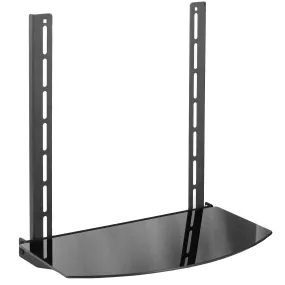 Under/Above TV 18" x 10" Glass VESA Shelf