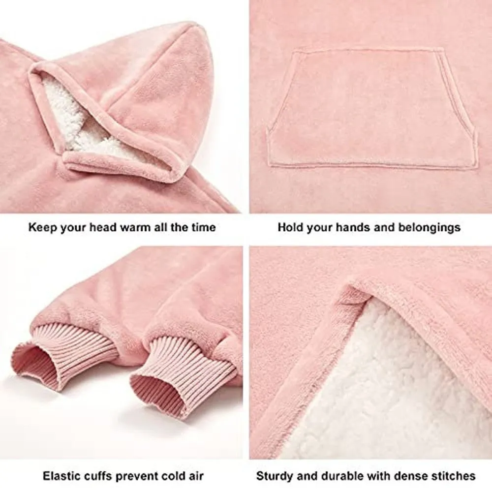Unisex Oversized Sherpa Wearable Blanket