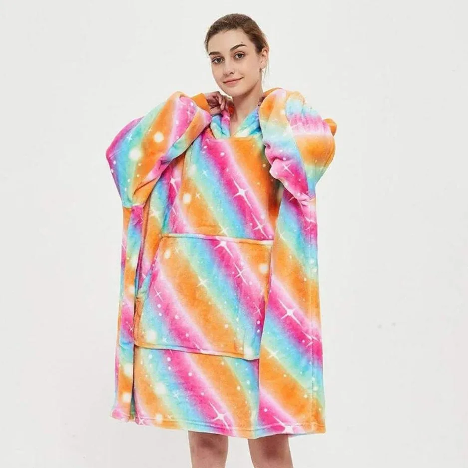 Unisex Oversized Sherpa Wearable Blanket