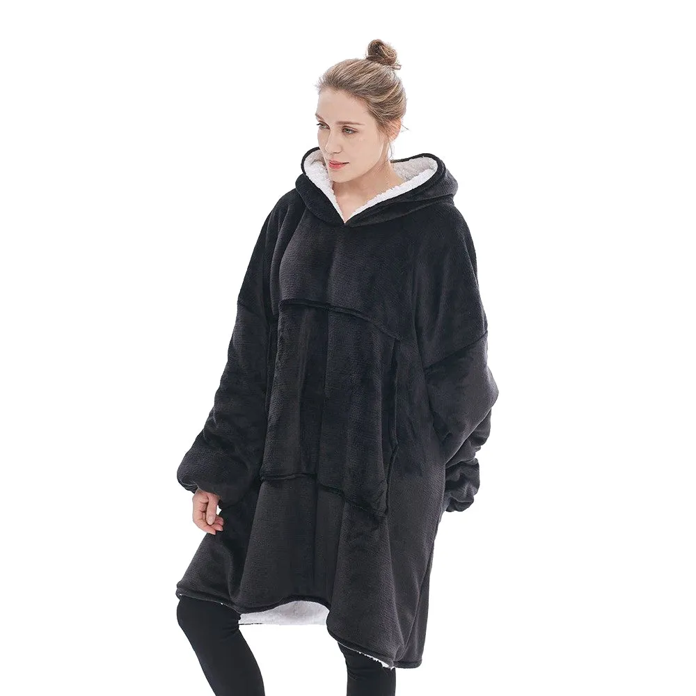Unisex Oversized Sherpa Wearable Blanket